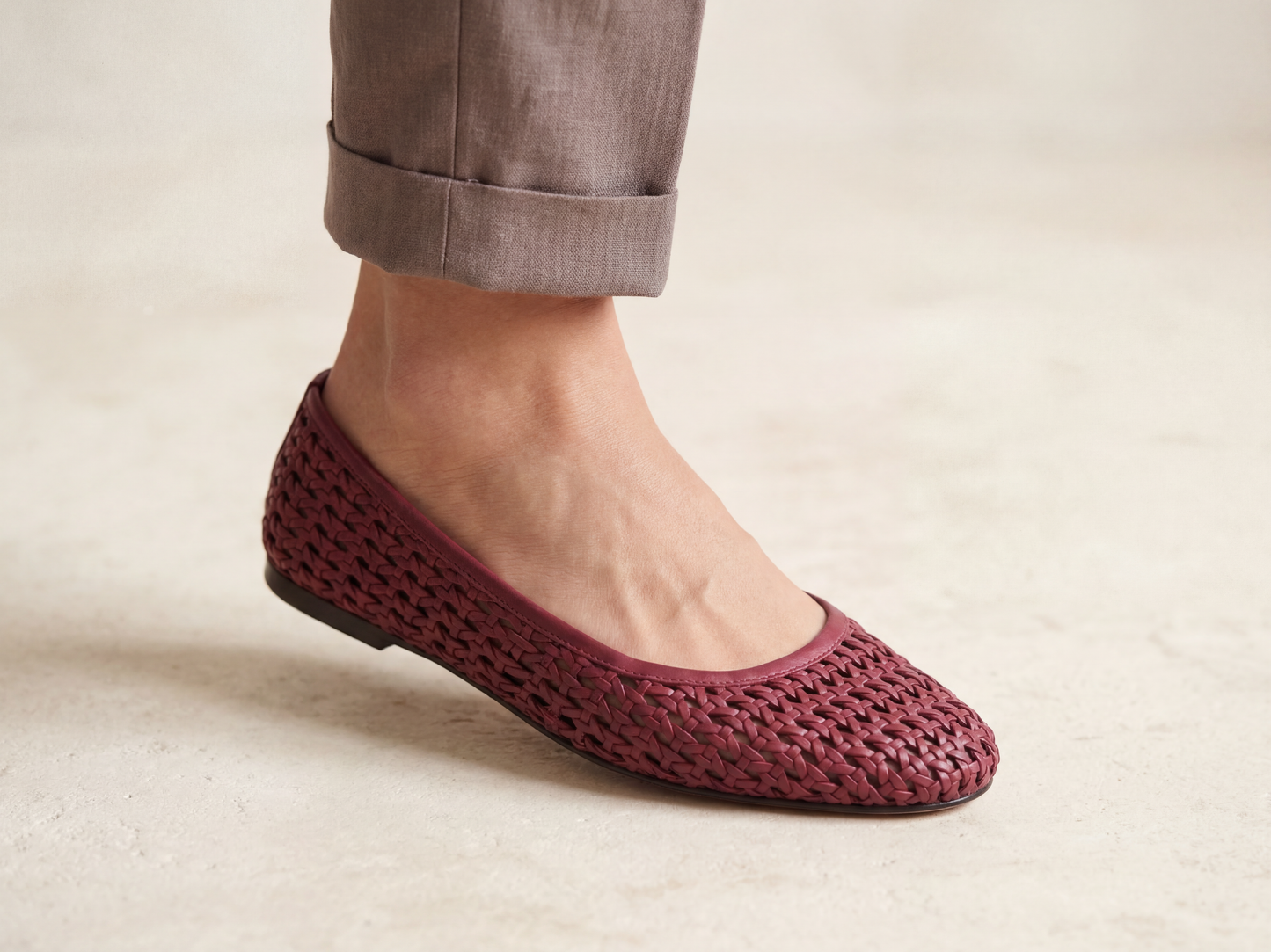 Rounded Sofio - Burgundy